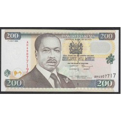 Кения 200 шиллингов 1999 года (KENYA 200 shillings 1999) P38d: UNC