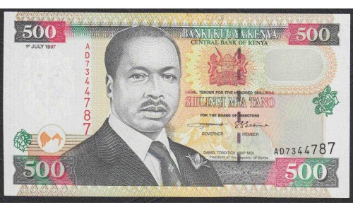 Кения 500 шиллингов 1997 год (KENYA 500 shillings 1997) P39a:Unc