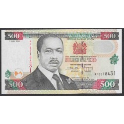 Кения 500 шиллингов 2001 года (KENYA 500 shillings 2001) P39d:Unc