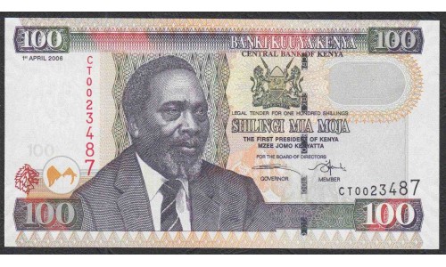 Кения 100 шиллингов 2006 года (KENYA 100 shillings 2006) P48b: UNC