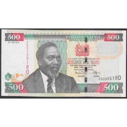 Кения 500 шиллингов 2010 года (KENYA 500 shillings 2010) P 50e: UNC