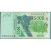 Кот-д'Ивуар 5000 франков 2009 (Cote d'Ivoire 5000 francs 2009) P 117Ah : UNC