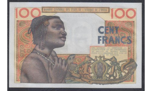 Кот-д'Ивуар 100 франков 1961 (Cote d'Ivoire 100 francs 1961) P 101Ab: UNC