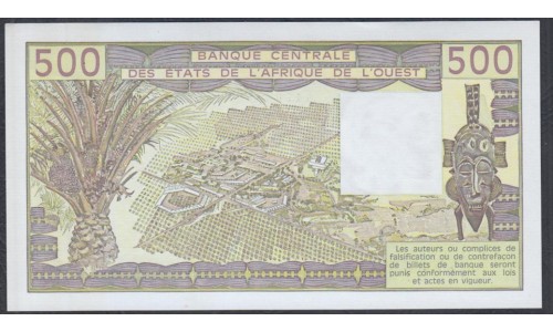 Кот-д'Ивуар 500 франков 1983 (Cote d'Ivoire 500 francs not 1983) P 106Af: UNC