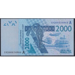 Кот-д'Ивуар 2000 франков 2019 (Cote d'Ivoire 2000 francs 2019) P 116At: UNC