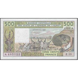 Кот-д'Ивуар 500 франков 1989 (Cote d'Ivoire 500 francs not 1989) P 106Am : UNC