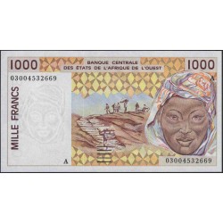 Кот-д'Ивуар 1000 франков 2003 (Cote d'Ivoire 1000 francs 2003) P 111Al: UNC