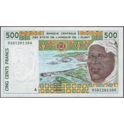 Кот-д'Ивуар 500 франков 1995 (Cote d'Ivoire 500 francs 1995) P 110Ae : UNC