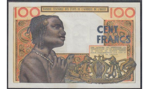 Кот-д'Ивуар 100 франков 1961 (Cote d'Ivoire 100 francs 1961) P 101Ac : UNC