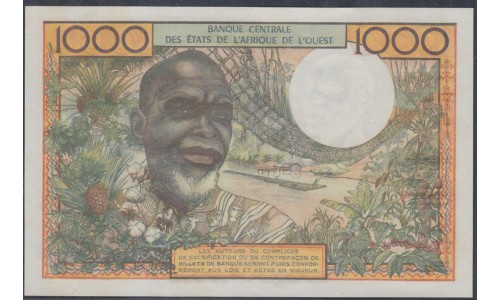 Кот-д'Ивуар 1000 франков без даты (Cote d'Ivoire 1000 francs not dated) P 103Ai : UNC