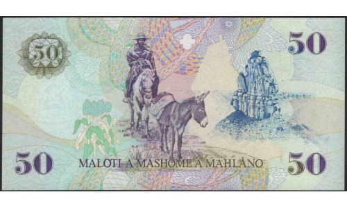 Лесото 50 малоти 2001 (Lesotho 50 maloti 2001) P 17d : Unc