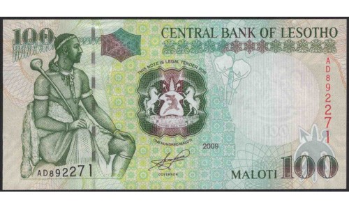 Лесото 100 малоти 2009 (Lesotho 100 maloti 2009) P 19e : Unc