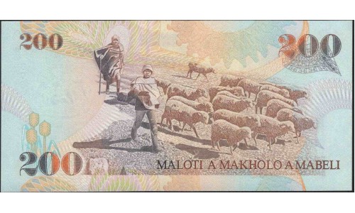 Лесото 200 малоти 2001 (Lesotho 200 maloti 2001) P 20b : Unc