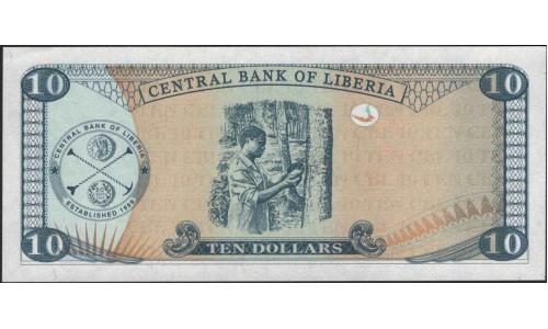 Либерия 10 долларов 2011 (Liberia 10 dollars 2011) P 27f : Unc