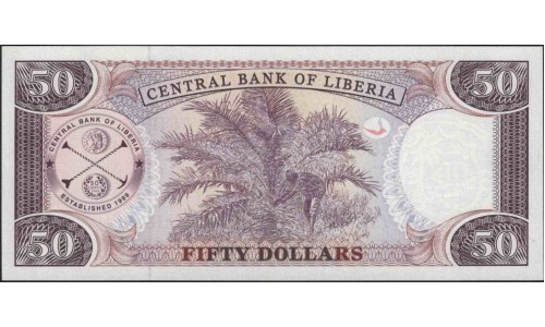 Либерия 50 долларов 2011 (Liberia 50 dollars 2011) P 29e : Unc