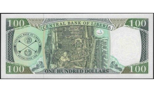 Либерия 100 долларов 2011 (Liberia 100 dollars 2011) P 30f : Unc