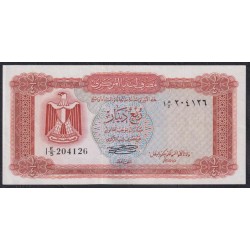 Ливия 1/4 динара б/д (1971-1972)(Libya 1/4 dinar ND (1971-1972)) P 33b: XF++