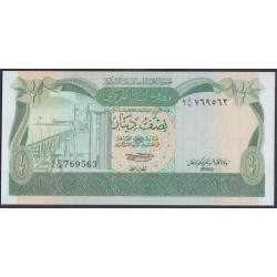 Ливия 1/2 динара б/д (1981) (Libya 1/2 dinar ND (1981)) P 43a: UNC