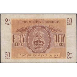 Ливия (Триполитания) 50 лир б/д (1943) (Libya (Tripolitania) 50 lire ND (1943)) P M5a : VF/XF