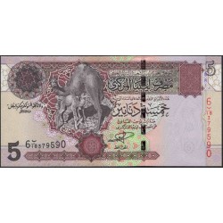 Ливия 5 динаров б/д (2004) (Libya 5 dinars ND (2004)) P 69a : Unc