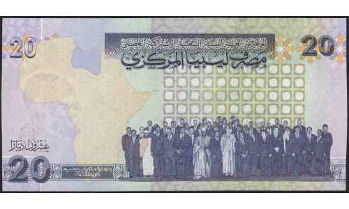 Ливия 20 динаров б/д (2009) (Libya 20 dinars ND (2009)) P 74 : Unc