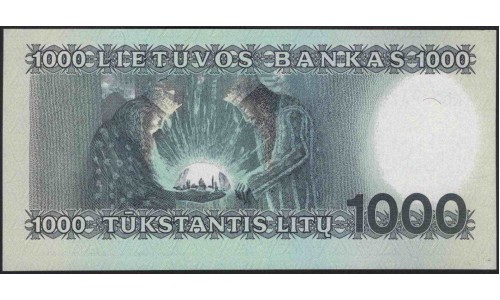 Литва 1000 литов 1991 (Lithuania 1000 litu 1991) P 52 : Unc