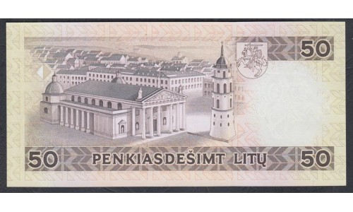 Литва 50 литов 1993 года(Lithuania 50 litu 1993) P 58a: UNC