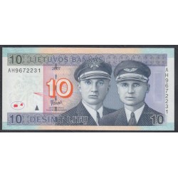 Литва 10 литов 2007 (Lithuania 10 litu 2007) P 68 : Unc