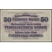 Литва 50 марок 1918 (Lithuania 50 mark 1918) P R132 : UNC-