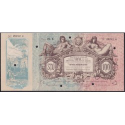 Львов 100 крон 1915 года, серия H. h № 29212 (Lwow 100 koron 1915) : XF