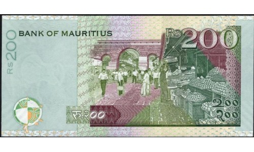 Маврикий 200 рупий 2007 (MAURITIUS 200 rupees 2007) P 57b : UNC