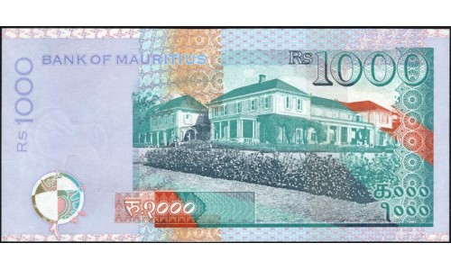 Маврикий 1000 рупий 2010 (MAURITIUS 1000 rupees 2010) P 63а : UNC