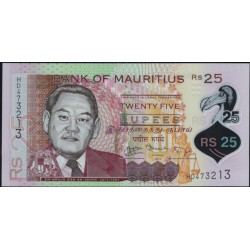 Маврикий 25 рупий 2013 г.  (MAURITIUS 25 rupees 2013 g.) P64:Unc