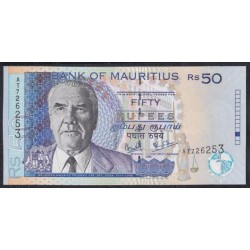 Маврикий 50 рупий 2006 г.  (MAURITIUS 50 rupees 2006) P 50d: UNC