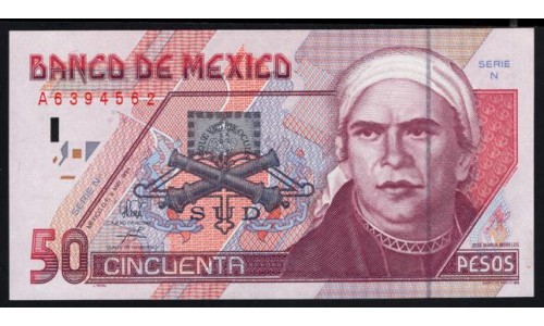 Мексика 50 песо 1994 (MEXICO 50 Pesos 1994) P 107a(4): UNC