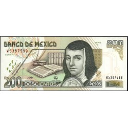 Мексика 200 песо 1998 серия Y (MEXICO 200 Pesos 1998 series Y) P 109c: UNC