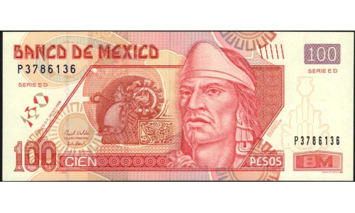 Мексика 100 песо 2008 (MEXICO 100 Pesos 2008) P 118o(2): UNC