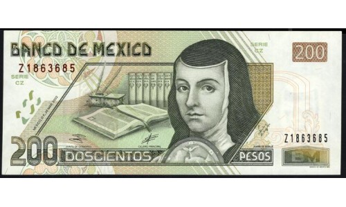 Мексика 200 песо 26.03.2002 (MEXICO 200 Pesos 26.03.2002) P 119b(1): UNC