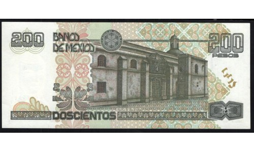 Мексика 200 песо 26.03.2002 (MEXICO 200 Pesos 26.03.2002) P 119b(3): UNC
