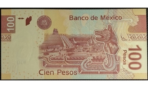 Мексика 100 песо 2009 (MEXICO 100 Pesos 2009) P 124c : UNC