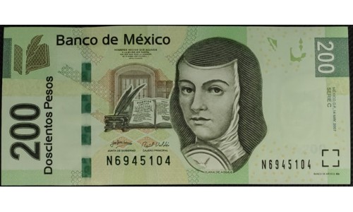 Мексика 200 песо 2007 (MEXICO 200 Pesos 2007) P 125c : UNC