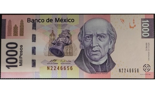 Мексика 1000 песо 2007 (MEXICO 1000 Pesos 2007) P 127c : UNC