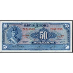 Мексика 50 песо 1972 (MEXICO 50 Pesos 1972) P 49u : UNC