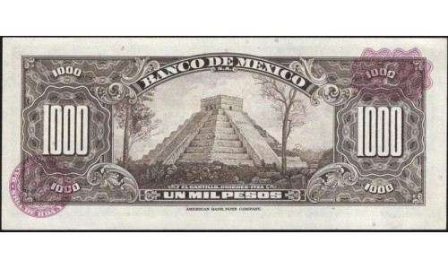 Мексика 1000 песо 1974 (MEXICO 1000 Pesos 1974) P 52s : UNC