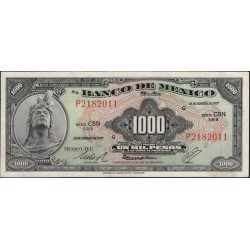 Мексика 1000 песо 1977, серия CBN (MEXICO 1000 Pesos 1977) P 52t : aUNC