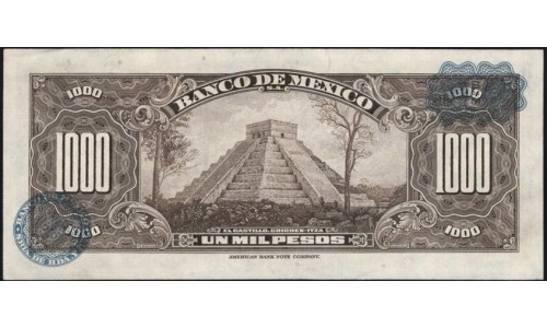 Мексика 1000 песо 1977, серия CBN (MEXICO 1000 Pesos 1977) P 52t : aUNC