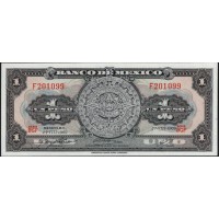 Мексика 1 песо 1969 серия BGF (MEXICO 1 Peso 1969) P 59к : UNC