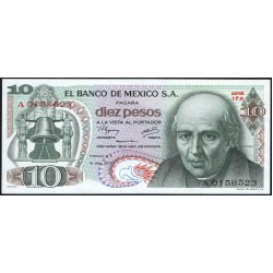 Мексика 10 песо 1977 (MEXICO 10 Pesos 1977) P 63i(3) : UNC