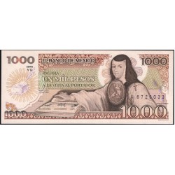 Мексика 1000 песо 1985 серия YD (MEXICO 1000 Pesos 1985 series YD) P 85 : UNC