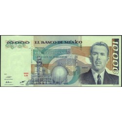 Мексика 10000 песо 1987 серия LM (MEXICO 10000 Pesos 1987 series LM) P 89 : UNC